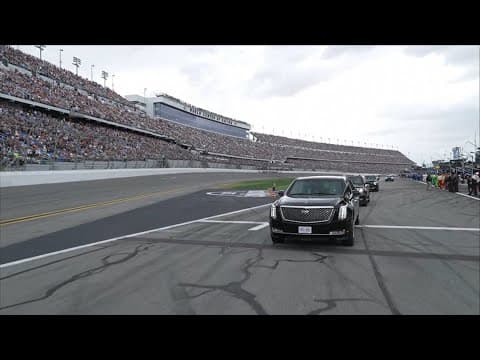 President Trump takes pace lap at 2025 Daytona 500 (Feb. 16, 2025)