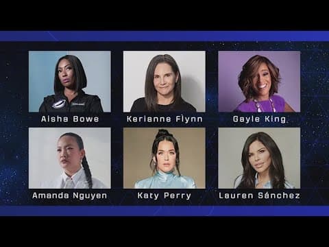 Katy Perry and Gayle King will join Jeff Bezos' fiancee Lauren Sanchez on Blue Origin spaceflight