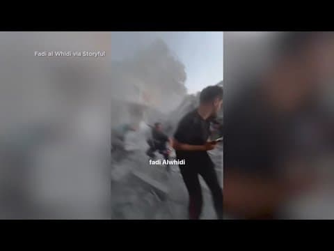 Journalist almost hit by missile in Gaza