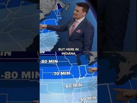 September Daylight Change: Indiana's Biggest Loss #13weather #indiana #weather #forecast