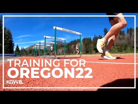 Irish track team trains for World Athletics Championships in town recovering from wildfire