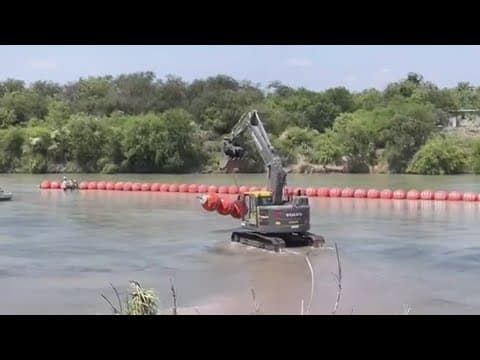 Biden administration sues Texas governor over Rio Grande buoy barrier that’s meant to stop migrants