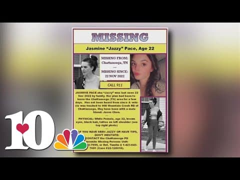 Update: Chattanooga police find body of Jasmine Pace in Suck Creek Road area