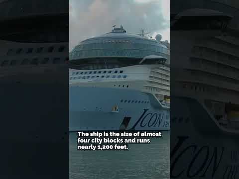 Icon of the Seas, the world’s largest cruise ship, sets out on maiden voyage from Miami #shorts