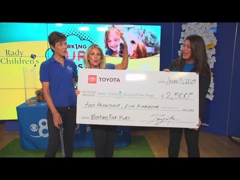 SD Conty Toyota Dealers makes a donation to Rady Children's for new Resident Canine Therapy Program