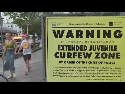 2 DC neighborhoods under special youth curfew this weekend