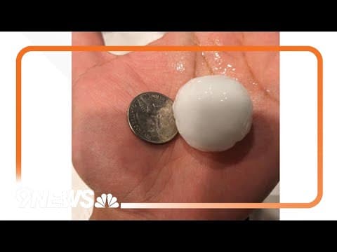 How big was the hail that fell in Colorado during Thursday's storm?