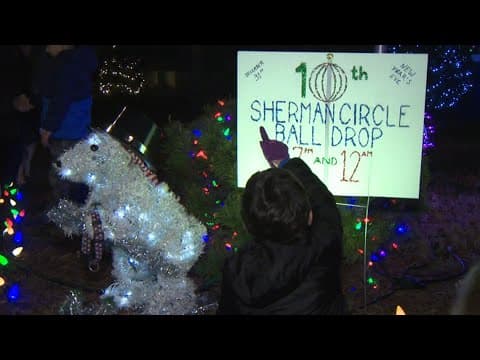 Hundreds gather to watch the ball drop in DC's Petworth neighborhood