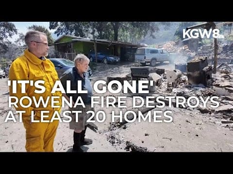 Residents return to find homes burned down by Rowena Fire
