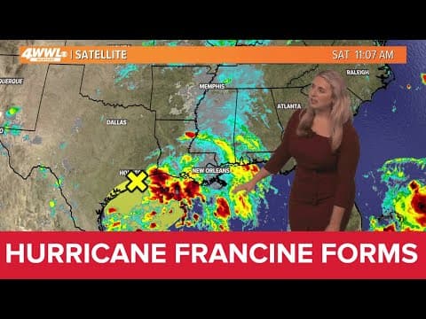 Francine becomes a category 1 hurricane