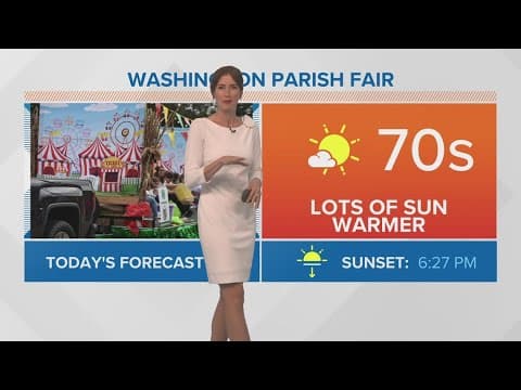 Pleasant but warming weather late this week