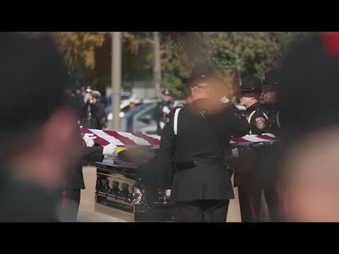 Funeral held for North Texas officer killed in the line of duty