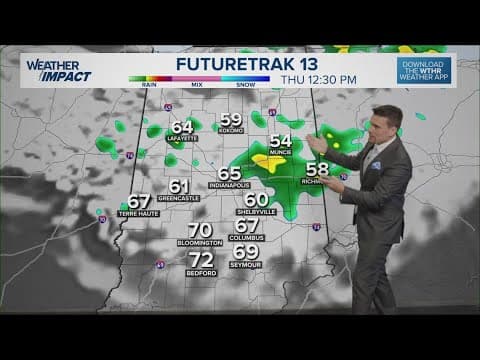 Rain showers moving south into Indiana today before a cold front | Morning Update
