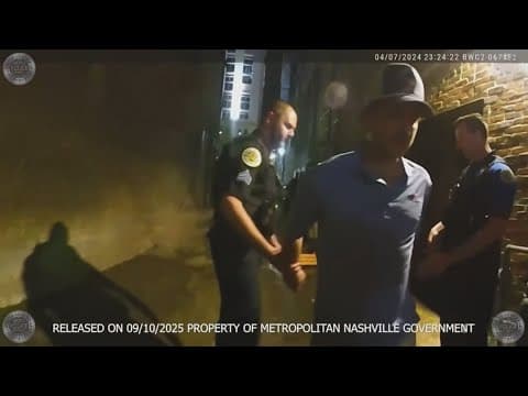 Bodycam footage shows Morgan Wallen's arrest after throwing chair off of bar roof