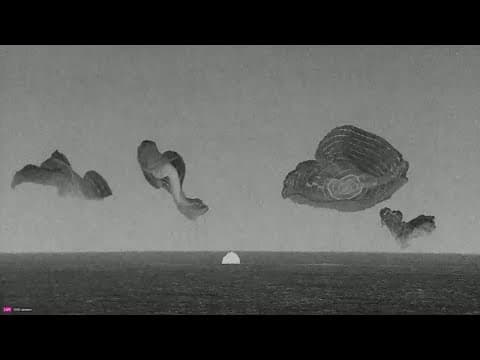 Space X civilian crew touches down after a successful spacewalk