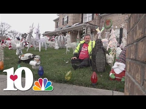 West Knox Co. homeowner collects donations during holiday season with several festive decorations