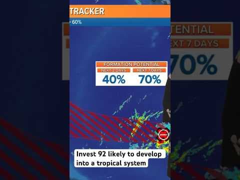 Invest 92 likely to develop into tropical system - Saturday June 17
