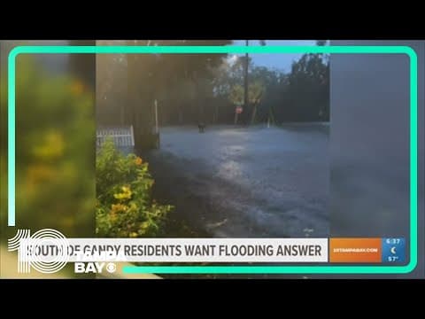 Tampa homeowners on Gandy Boulevard want solutions for constant flooding