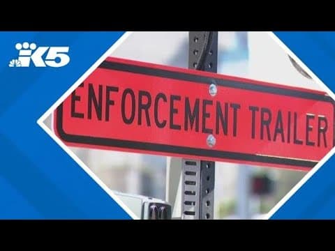 First work zone speed camera in effect on I-5