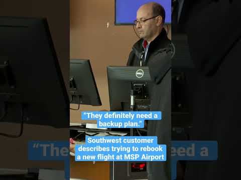 #Southwest Airlines customer describes trying to rebook a new flight from MSP Airport #shorts