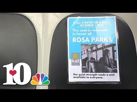Knoxville Area Transit honoring Rosa Parks, the civil rights movement