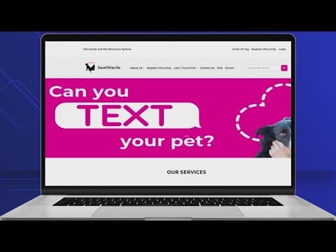 Your pet's microchip may no longer have your information