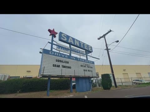 Curtains close on Santee Drive-In Movie Theatre and Swap Meet next year