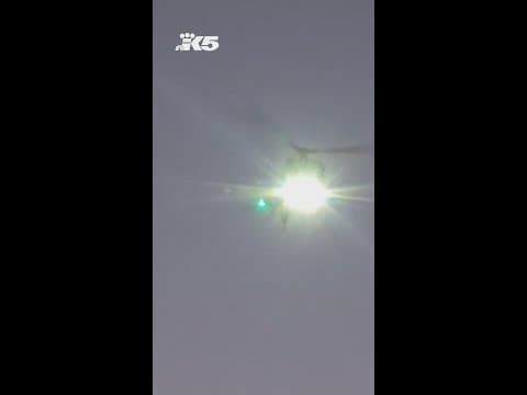 Medical helicopter crashes onto busy California freeway