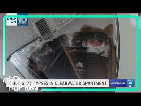 Clearwater woman decides what to do next after ceiling collapses during roof work