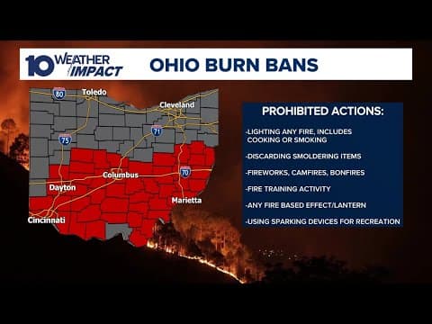 Ban on open burning remains in effect for 24 Ohio counties