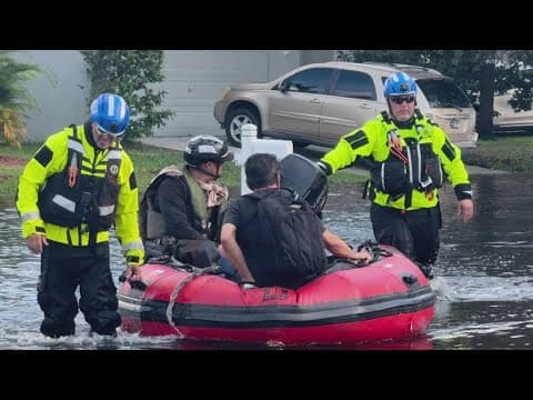 Indiana Task Force 1 returning home from hurricane relief efforts in Florida and North Carolina