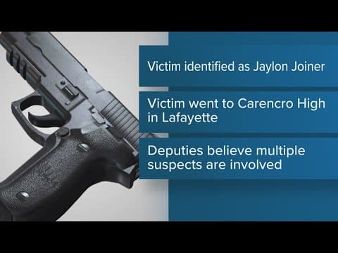 Lafayette student shot and killed while getting off school bus, deputies say