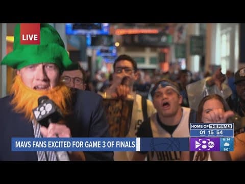 See WFAA's Sean Giggy as a leprechaun among screaming Mavs fans