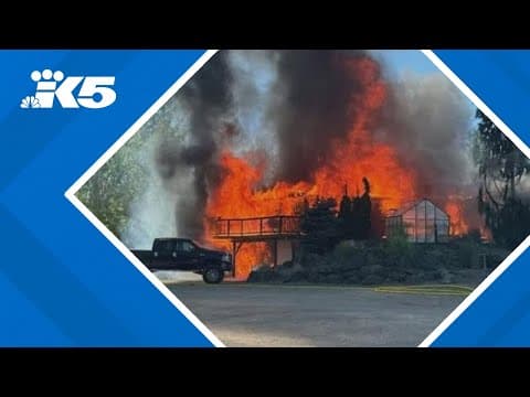 Heated blanket blamed for massive house fire in Enumclaw