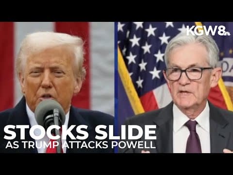 Stocks tumble as Trump attacks Federal Reserve
