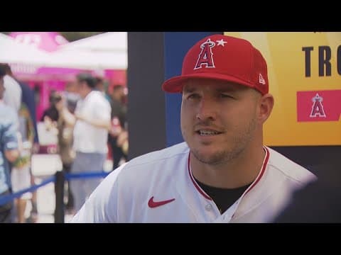 Mike Trout answers questions ahead of the 2022 All-Star Game