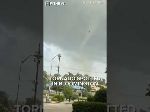 Tornado spotted in Bloomington, Indiana - May 16, 2025