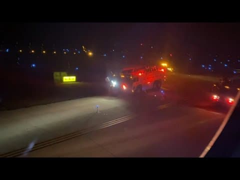 Raw video: Steelers plane makes emergency landing in Kansas City after leaving Las Vegas