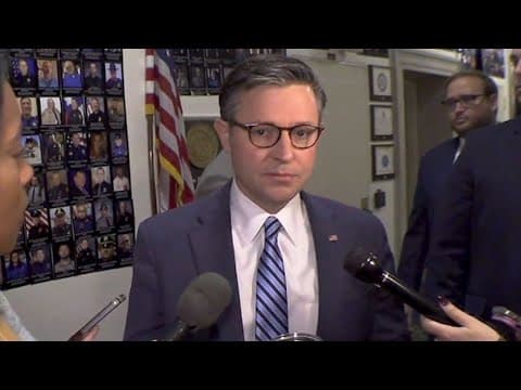 Mike Johnson on Matt Gaetz as the potential attorney general 11.14.24