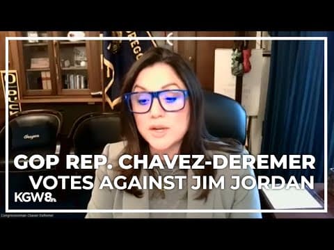 Oregon Republican Congresswoman votes against Rep. Jim Jordan for House speaker