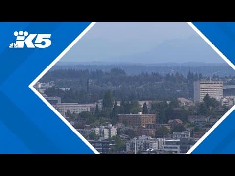 Hazy skies over Seattle as air quality expected to diminish due to wildfire smoke