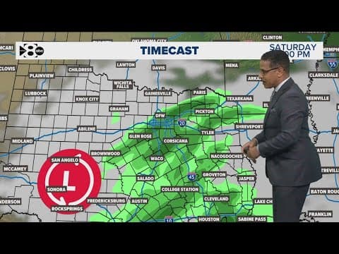 DFW Weather: Latest forecast and timeline for weekend rain chances