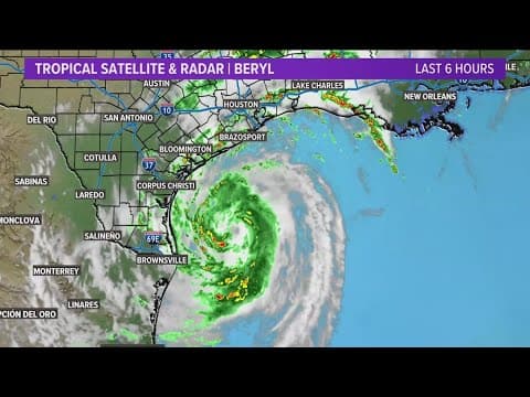 Tracking Hurricane Beryl: Timing out when Beryl will make landfall on the Texas coast