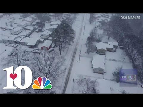 Check out Maryville's snow from the sky! (Video: Josh Marler)