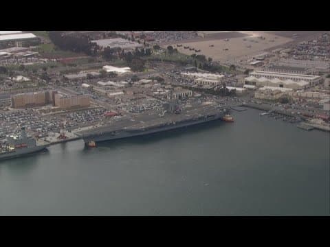 USS Theodore Roosevelt returns to San Diego after undergoing major upgrades
