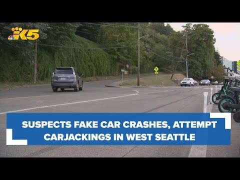 More fake crashes turned attempted carjackings reported in West Seattle