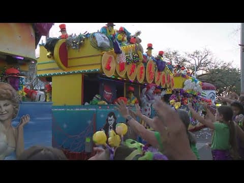 Pontchartrain Beach float rolls in Krewe of Endymion