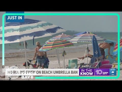 No ruling given on beach umbrella ban at Belleair Shores Beach