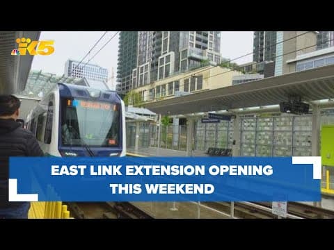 East Link Extension opens to riders Saturday after nearly a decade of construction