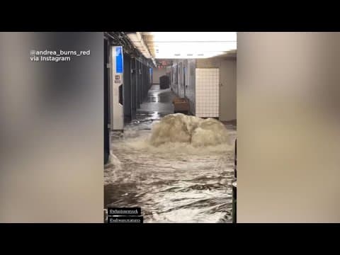 NYC subway floods: Major service suspensions after torrential rain